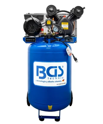 COMPRESOR DE AIRE VERTICAL | 4 HP (3 KW) | PRESIÓN 123 PSI (8.5 BAR) | FLUJO DE AIRE 250 L/MIN | TANQUE DE 120 L