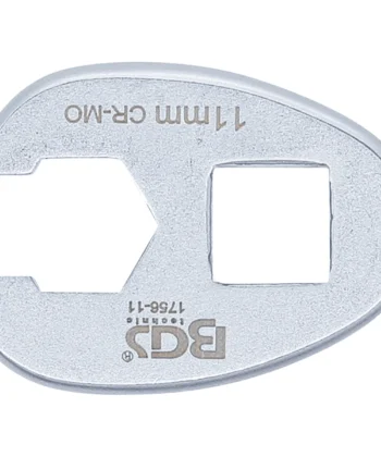 LLAVE BOCA HEXAGONAL ABIERTA (MEDIA LUNA) 3/8" , 11 MM