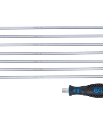 JUEGO 8 PIEZAS DE DESARMADORES TS Y T-STAR (TORX) CON PUNTAS REMPLAZABLES