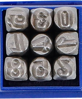 JUEGO PUNZONES DE NUMEROS, 5 MM